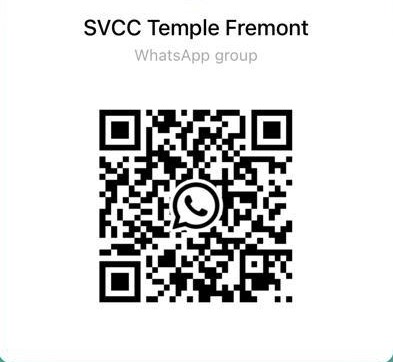 Scan QR code to join SVCC Temple Festivals WhatsApp Community